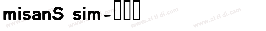 misanS sim字体转换